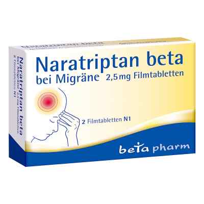 Naratriptan Beta bei Migräne 2,5 Mg Filmtabletten