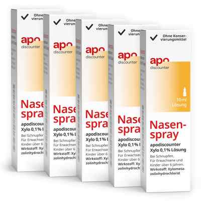 Nasenspray mit Xylometazolin 0,1 % von apodiscounter
