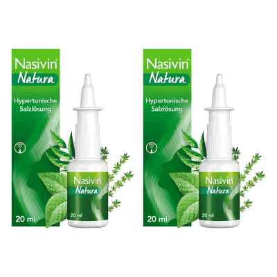 Nasivin Natura Nasenspray 2x20 ml von WICK Pharma - Zweigniederlassung PZN 08102443