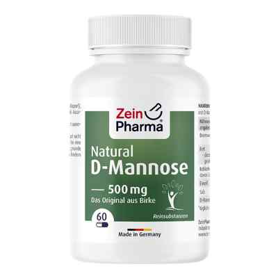 Natural D-mannose 500 mg Kapseln 60 stk von ZeinPharma Germany GmbH PZN 09612319