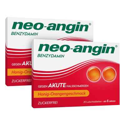 Neo Angin Benzydamin gegen akute Halsschmerzen Honig-Orange