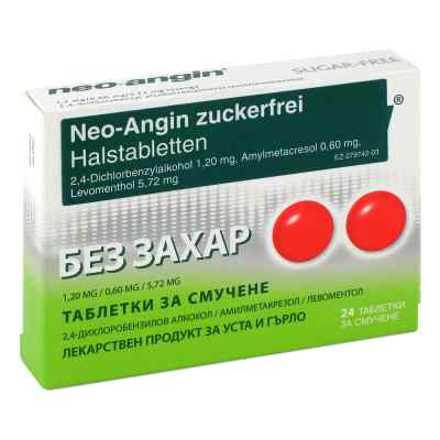 Neo-Angin Halstabletten zuckerfrei 24 stk von EurimPharm Arzneimittel GmbH PZN 06110617