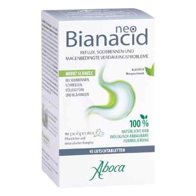 NeoBianacid Lutschtabletten Minzgeschmack bei Sodbrennen 45 stk von ABOCA S.P.A. SOCIETA' AGRICOLA PZN 11173206