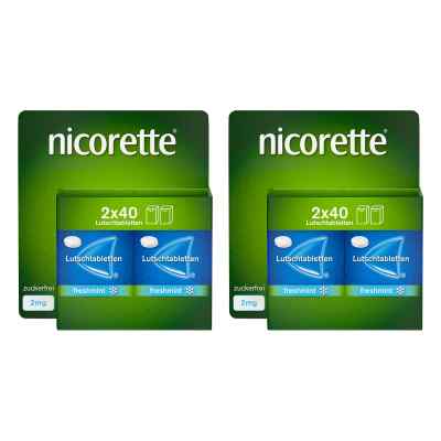Nicorette Lutschtablette freshmint 2 mg 2 x 80 stk von PZN 08101508