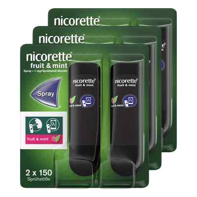 nicorette® Spray fruit & mint 3x2 stk von Kenvue Germany GmbH (OTC) PZN 08101914