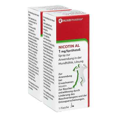 Nicotin Al 1 mg/Sprühstoß Spray zur Anwendung in der Mundhöhle,  2 Flasche von  PZN 08101824