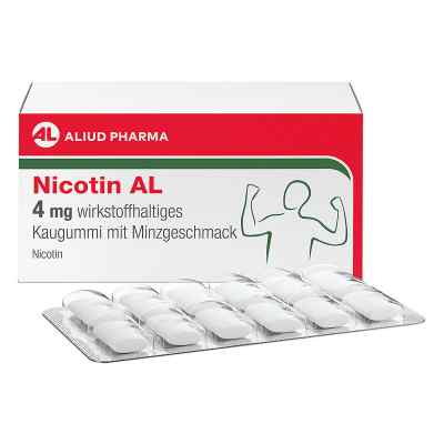 Nicotin AL 4 mg Kaugummi mit Minzgeschmack