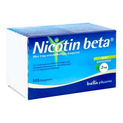 Nicotin Beta Mint 2 Mg wirkstoffhaltiges Kaugummi 105 stk von betapharm Arzneimittel GmbH PZN 13162508