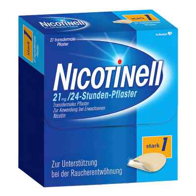 Nicotinell 21mg/24-Stunden-Nikotinpflaster, Stark (1) 21 stk von Cooper Consumer Health Deutschland GmbH PZN 00110088