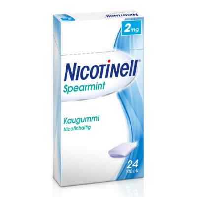 Nicotinell 2mg Spearmint 24 stk von GlaxoSmithKline Consumer Healthc PZN 11100265
