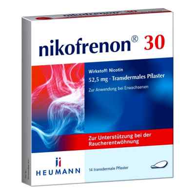 Nikofrenon 30 Heumann Transdermale Pflaster 14 stk von HEUMANN PHARMA GmbH & Co. Generica KG PZN 14448135
