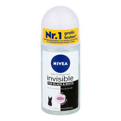Nivea Deo Roll-on invisible black & white Clear