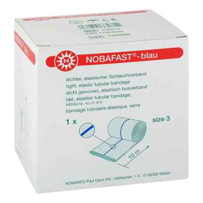 Nobafast Schlauchverband elastisch Größe 3 10 m blau 1 stk von NOBAMED Paul Danz AG PZN 11854538