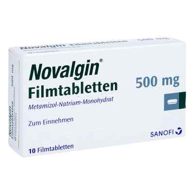Novalgin 500mg 10 stk von A. Nattermann & Cie GmbH PZN 00731577