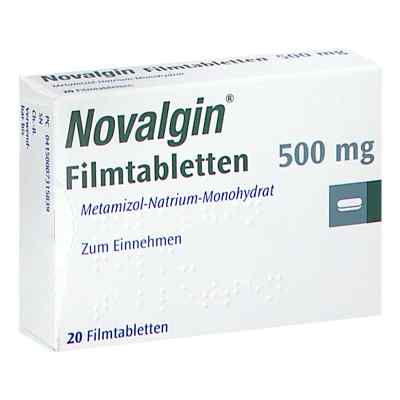 Novalgin 500mg 20 stk von A. Nattermann & Cie GmbH PZN 00731583
