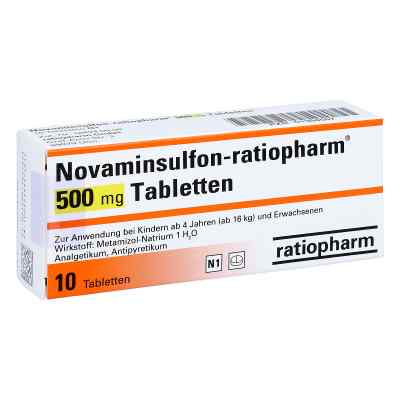 Novaminsulfon-ratiopharm 500 mg Tabletten