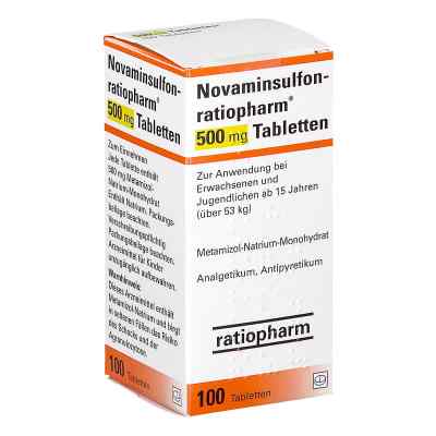 Novaminsulfon-ratiopharm 500 mg Tabletten Dose