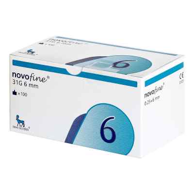 Novofine 6 Kanülen 0,25x6 mm 100 stk von Orifarm GmbH PZN 06108253