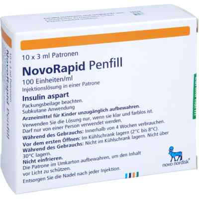 Novorapid Penfill 100 E/ml iniecto -lsg.i.e.patrone 10X3 ml von EurimPharm Arzneimittel GmbH PZN 06732945