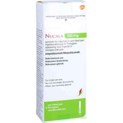 Nucala 100 mg Injektionslösung im Fertigpen 1X1 ml von GlaxoSmithKline GmbH & Co. KG PZN 15815831