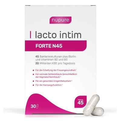 Nupure Lacto Intim Forte N45 Kapseln vegan