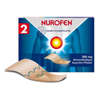 NUROFEN 24-Stunden Ibuprofen Schmerzpflaster 200 mg 2 stk von Reckitt Benckiser Deutschland Gm PZN 02740735