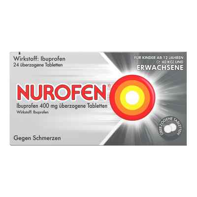 NUROFEN 400 mg Ibuprofen überzogene Tabletten 24 stk von Reckitt Benckiser Deutschland Gm PZN 08794436