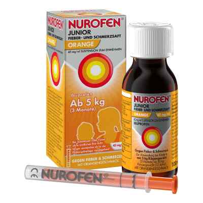 Nurofen Junior Fieber-u.schmerzsaft Oran.40 Mg/ml 100 ml von Reckitt Benckiser Deutschland Gm PZN 16536808