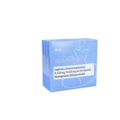Nuvaring vag.Freisetz.Sy.0,120/0,015mg/24h ohne Appl. 3 stk
