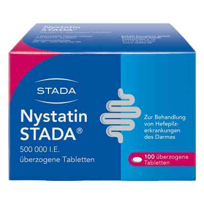 Nystatin STADA 500.000 I.E. überzogene Tabletten bei Pilzerkrank 100 stk von STADA GmbH PZN 00892375