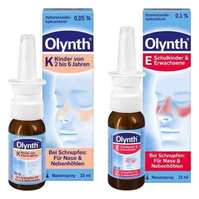 Olynth Kinder 0,05 % Dosierspray + Erwachsene 0,1 % Nasenspray
