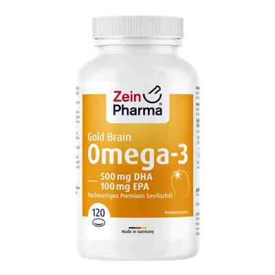 Omega-3 Gold Gehirn Dha 500mg/epa 100mg Softgelkap 120 stk von Zein Pharma - Germany GmbH PZN 11235574