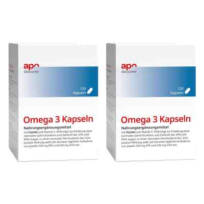 Omega 3 Kapseln von apodiscounter 2x120 stk von apo.com Group GmbH PZN 08102557
