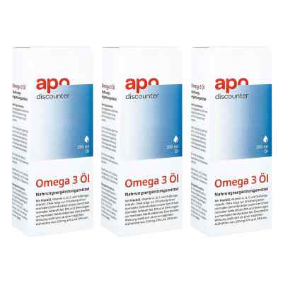 Omega 3 Öl mit Vitamin A, D und E 3x200 ml von apo.com Group GmbH PZN 08102094