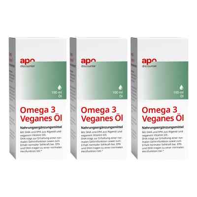Omega 3 veganes Algenöl von apodiscounter 3x100 ml von  PZN 08102388