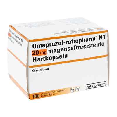 Omeprazol-ratiopharm Nt 20 mg magensaftresistente Hartkapsel 100 stk von ratiopharm GmbH PZN 00913893