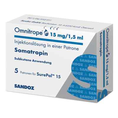 Omnitrope 15 mg/1,5 ml Injektionslösung für SurePal 5 stk