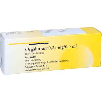 Orgalutran 0,25 mg/0,5 ml Injektionslösung 1X5 stk von axicorp Pharma GmbH PZN 01642924