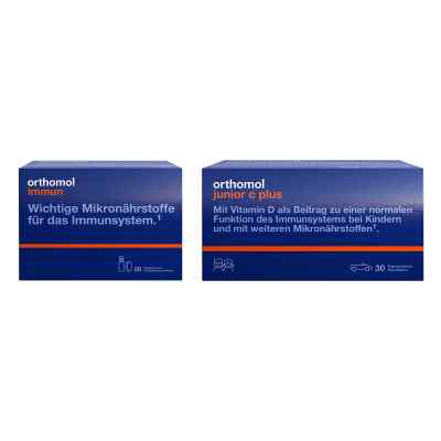 Orthomol Immun Trinkfläschchen + Orthomol junior C + Waldfrucht