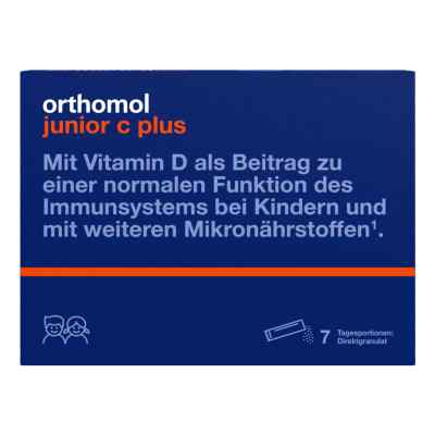 Orthomol junior C plus Direktgranulat Himbeer-Limette 7er-Pkg. 7 stk von Orthomol pharmazeutische Vertrie PZN 10013222