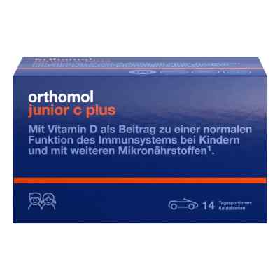 Orthomol junior C plus Kautabletten Mandarine/Waldfrucht 14 stk von Orthomol pharmazeutische PZN 10013245