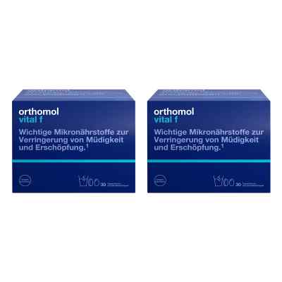 Orthomol Vital f Granulat/Tablette/Kapsel Orange 30er-Packung 2x1 stk von Orthomol pharmazeutische PZN 08104381