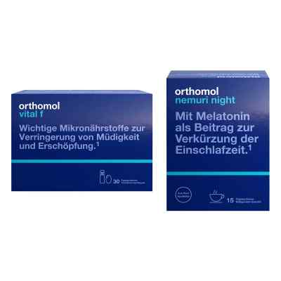 Orthomol Vital f Trinkfl. + Orthomol Nemuri night Heißgetränk 1 Pck von  PZN 08102372