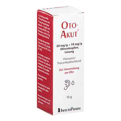Otoakut 50 Mg/g + 10 Mg/g Ohrentropfen Lösung