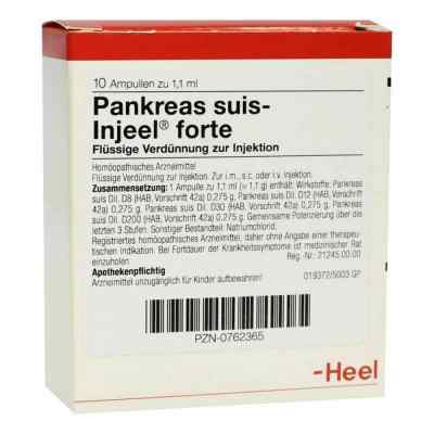 Pankreas Suis Injeel forte Ampullen 10 stk von Biologische Heilmittel Heel GmbH PZN 00762365