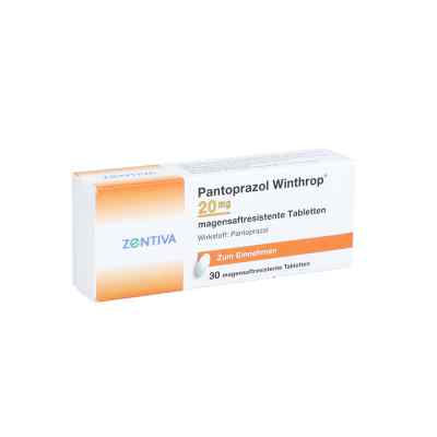 Pantoprazol Winthrop 20mg 30 stk von Zentiva Pharma GmbH PZN 09190657