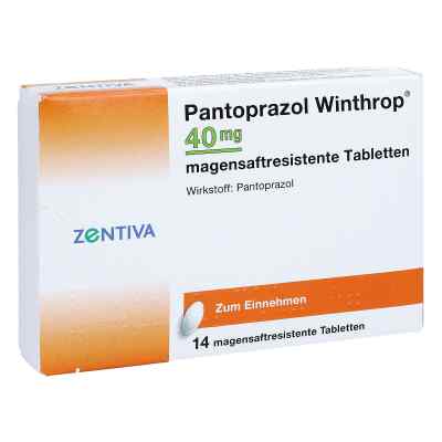 Pantoprazol Winthrop 40mg 14 stk von Zentiva Pharma GmbH PZN 00706680