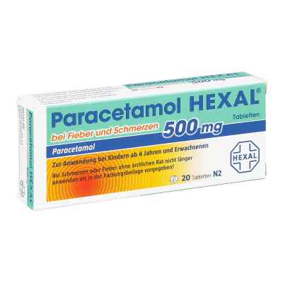 Paracetamol 500mg HEXAL bei Fieber und Schmerzen 20 stk von Hexal AG PZN 03485558