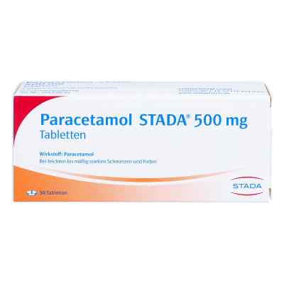 Paracetamol STADA 500mg (verschreibungspflichtig) 30 stk von STADAPHARM GmbH PZN 04860426