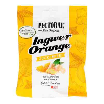 Pectoral Ingwer Orange Bonbons zuckerfrei 60 g von WEPA Apothekenbedarf GmbH & Co K PZN 08454841